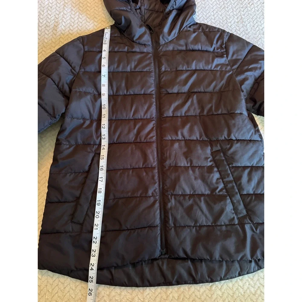 Old Navy Active Kids Black Puffer Jacket Water-Resistant Hooded XXL 18 Plus